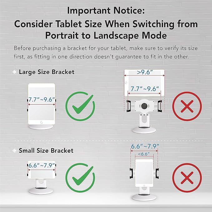 EHO Tablet Kiosk Stand, 360° Rotating Commercial Tablet Stand, Retail Kiosk - Image 5