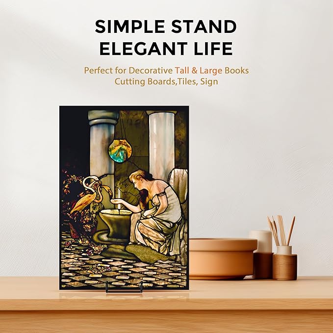 TR-LIFE 14 Inch Black Metal Plate Stand - Image 7