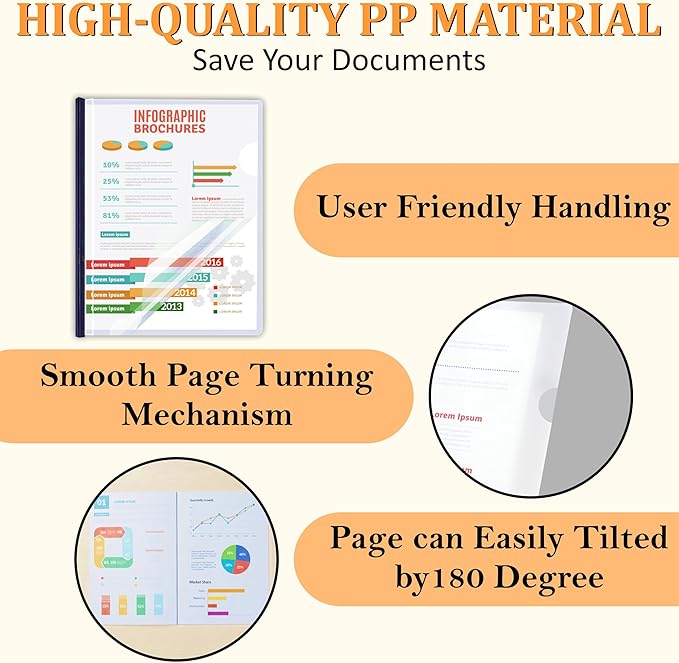 20 Pack Report Covers with Sliding Bar - Image 6