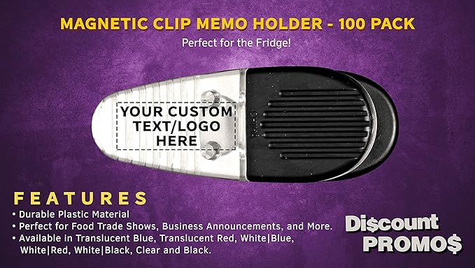 100 Magnetic Memo Holders Set - Image 2