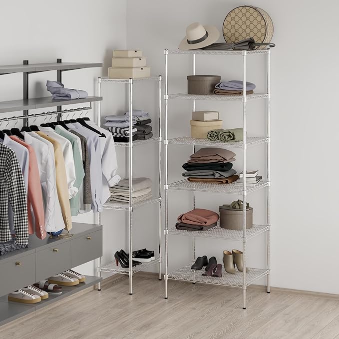 Regal Altair 24" Deep x 30" Wide x 86" Height Wire Shelving Kit | 6-Tier | NSF - Image 2