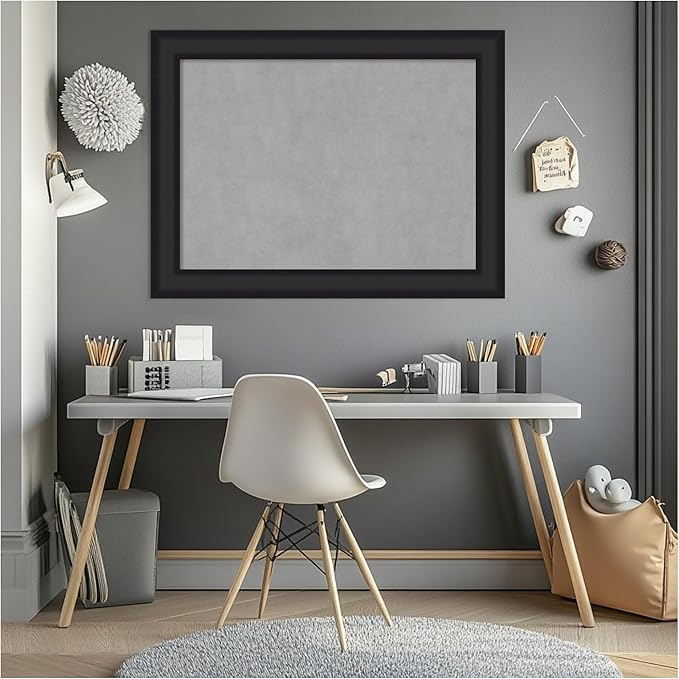 Amanti Art Black Framed Magnetic Board 25x33 Medium Vision Board - Image 6