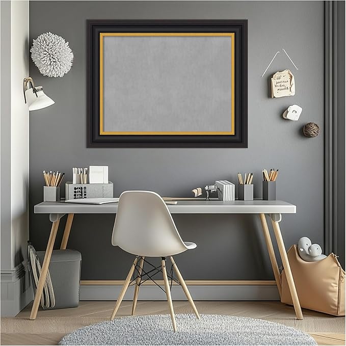 Amanti Art Black Framed Magnetic Board 24x30 Medium Vision Board - Image 7