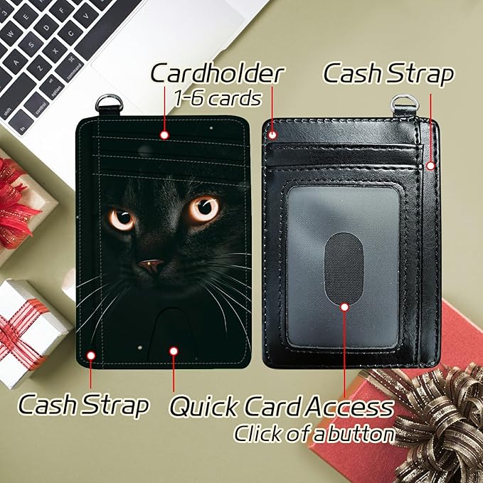 BWEGRHE Small Travel Wallets, RFID Blocking PU Leather Credit Card Holder - Image 5
