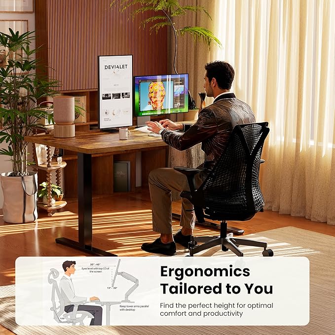 ErGear Height Adjustable Electric Standing Desk, 40 x 24 Inches Sit Stand up - Image 8