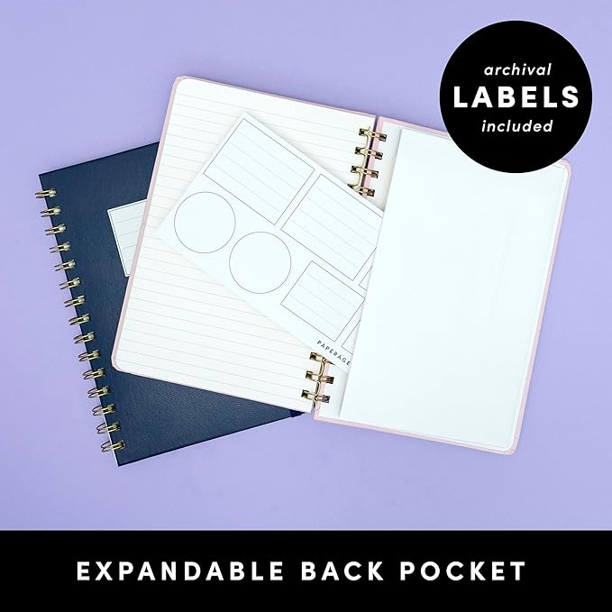 PAPERAGE Graph Paper Spiral Notebook & Journal, 160 Pages, Medium 5.5 inches x - Image 5