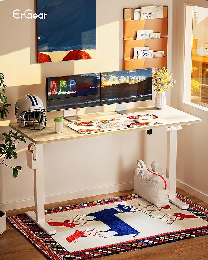 ErGear Height Adjustable Electric Standing Desk, 71 x 30 Inches Sit Stand up - Image 2