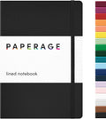 PAPERAGE Lined Journal Notebook, 160 Pages, Medium 5.6 in x 8 in by PAPERAGE