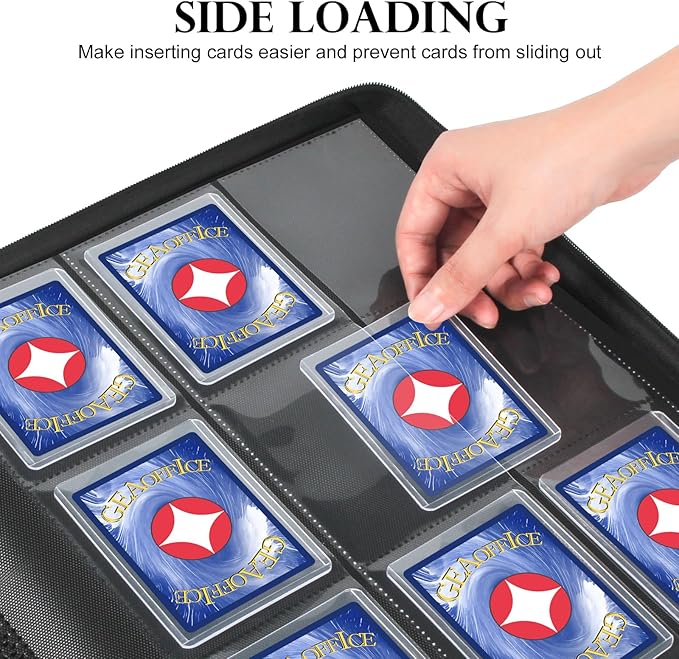 GEAoffice Premium Top Loader Binder 9 Pockets, Waterproof PU Leather Card Binder - Image 5