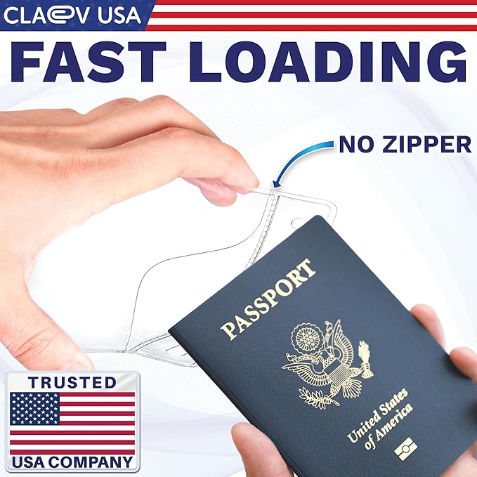 Claev Flexible and Tear Resistant Vertical 4x6 Passport & Card Holders - Image 6