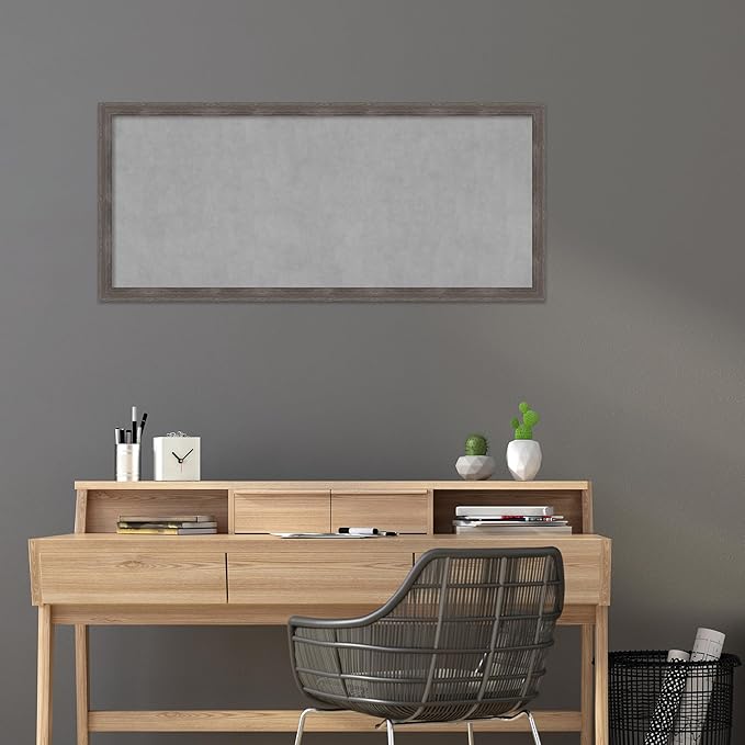 Amanti Art Grey Framed Magnetic Board 23x51 Oversize Vision Board - Image 5