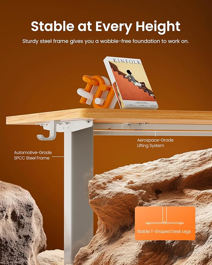 ErGear Height Adjustable Electric Standing Desk, 48 x 24 Inches Sit Stand up - Image 5