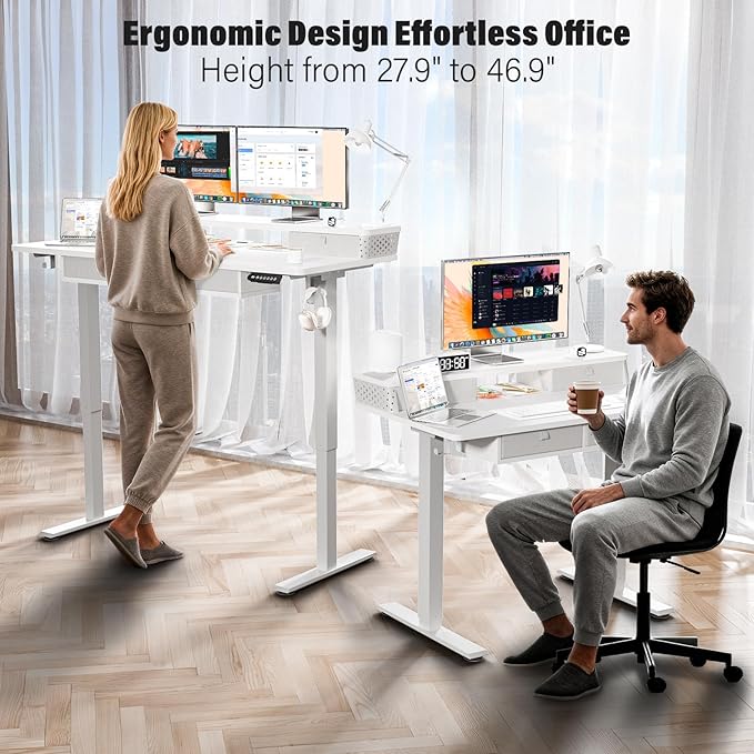 Kingant 40 x 24 Inch Electric Standing Desk - Image 3