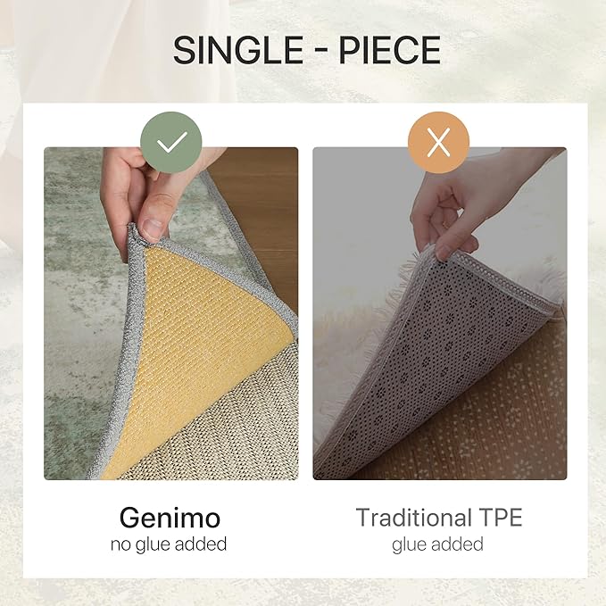 GENIMO No Crease Non Slip 9x12 Area Rugs - Image 4