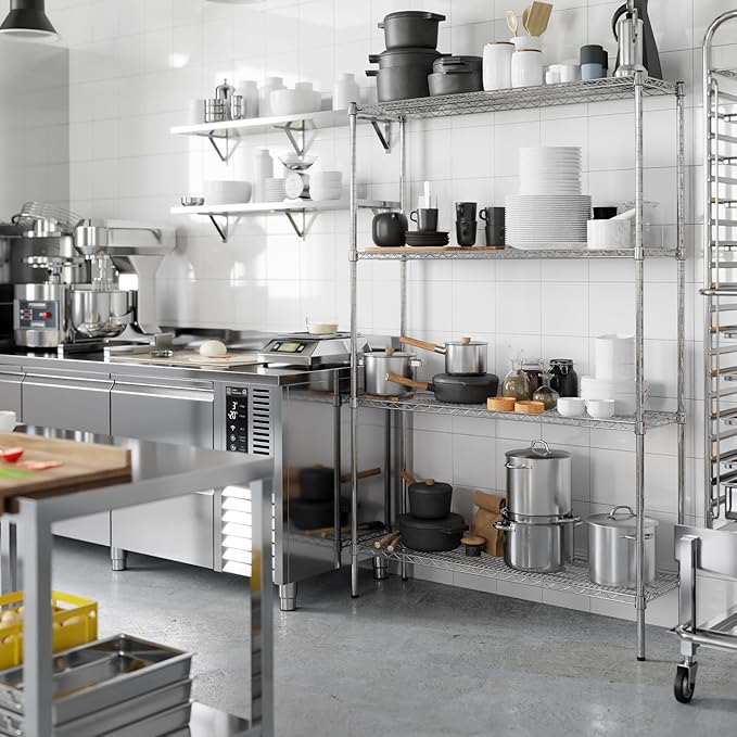 Regal Altair 14" Deep x 48" Wide x 74" Height Wire Shelving Kit | 4-Tier | NSF - Image 5