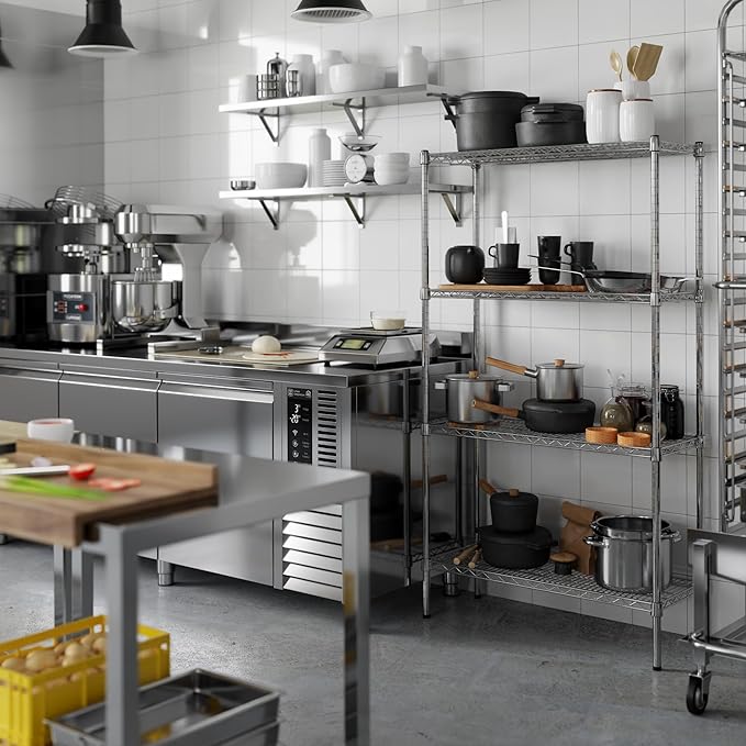 Regal Altair 14" Deep x 36" Wide x 64" Height Wire Shelving Kit | 4-Tier | NSF - Image 2