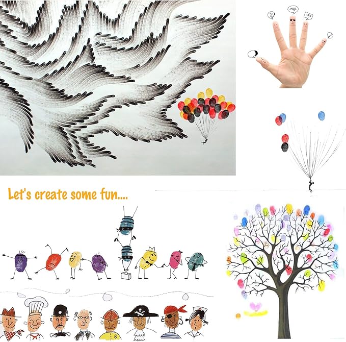 Lsushine Craft Ink Pad Stamps Partner DIY Color, 15 Color Craft Ink Pad - Image 3
