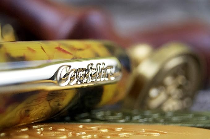 Conklin All American Fountain Pen in Tortoiseshell – Broad Nib, Vintage Design - Image 7