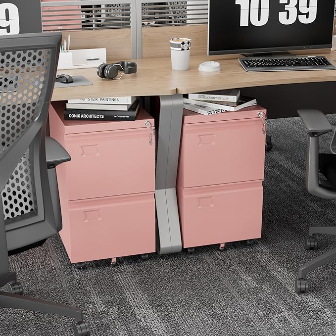 SUXXAN 2 Drawer Mobile File Cabinet - Image 2