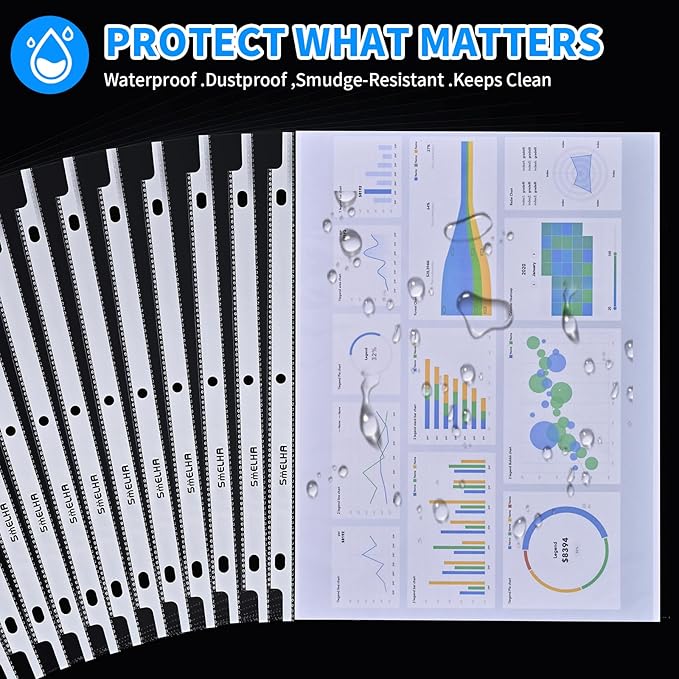 Sheet Protectors 400 Page, Page Protector 8.5" x 11" ，Upgraded Clear Plastic - Image 8