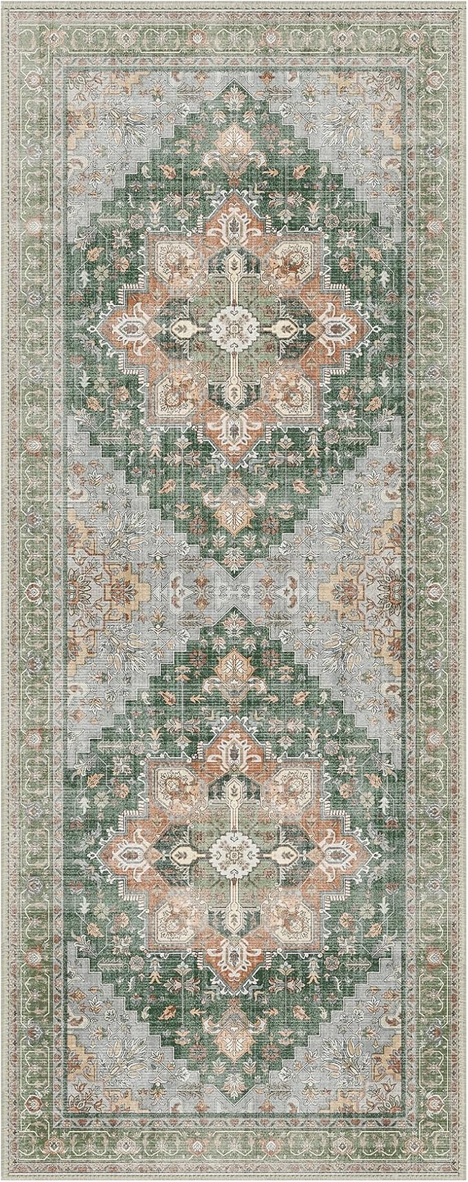GENIMO 2x5 Runner Rugs for Hallway, Machine Washable Non Slip Vintage Rugs - Image 7