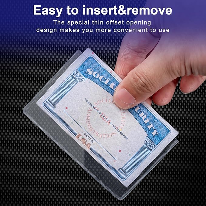 10 Pack Social Security Card Protector Medicare New Credit Card Holder - Image 5