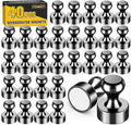 VNDUEEY 40Pcs Black Refrigerator Magnets Fridge Magnet, Strong Whiteboard by VNDUEEY