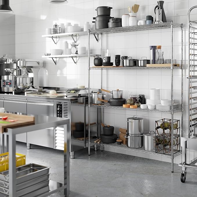 Regal Altair 14" Deep x 54" Wide x 74" Height Wire Shelving Kit | 4-Tier | NSF - Image 5