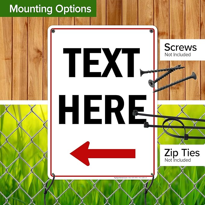 My Sign Center Custom Arrow, 10x14 Inches, Minimalist Style, Directional Sign - Image 5