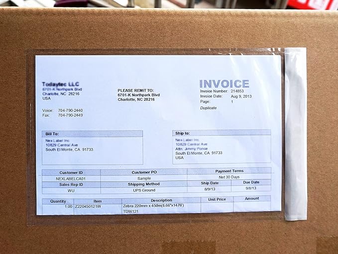 Premium 6''x10'' Packing List Envelope, Tailored Size - Image 2