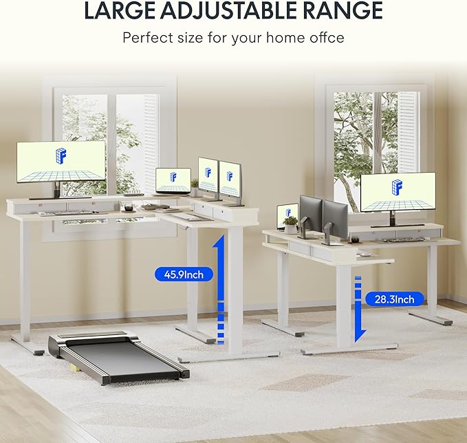FLEXISPOT 63" L Shaped Standing Desk - Image 8