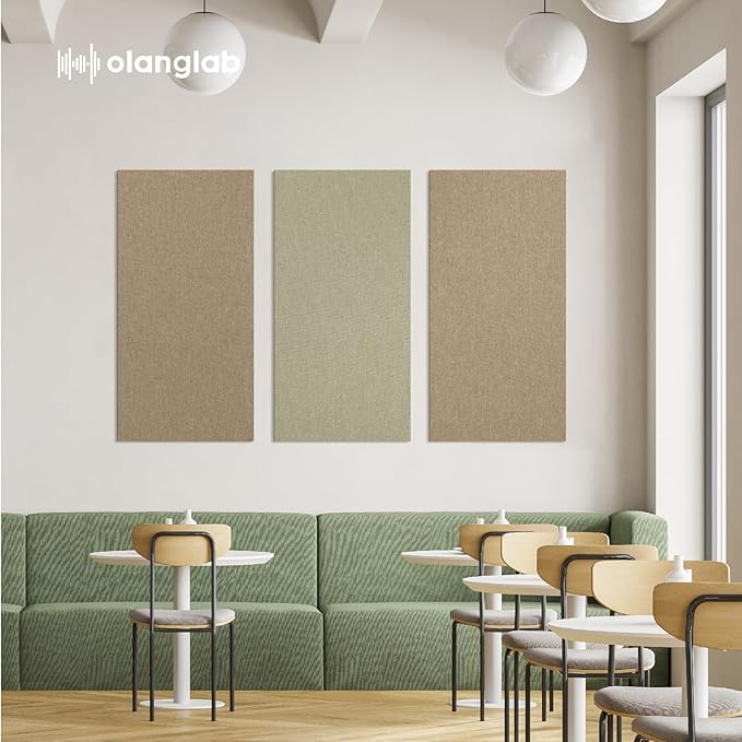 Olanglab Acoustic Panels 2 Pack, Fabric Wrapped Sound Proof Foam Panels - Image 5