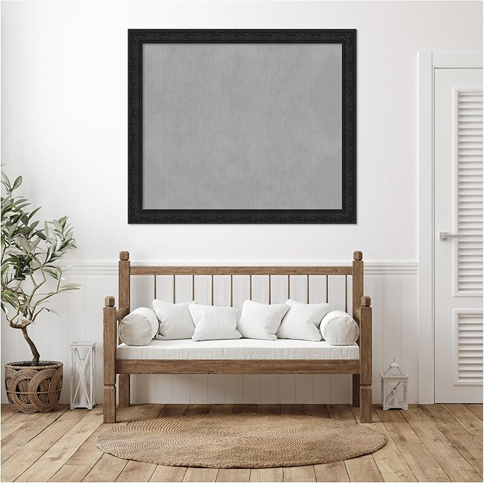 Amanti Art Black Framed Magnetic Board 47x55 Oversize Vision Board - Image 5
