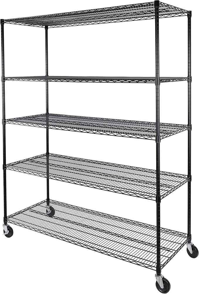 Seville Classics UltraDurable Heavy Duty NSF Solid Steel Wire Rack Storage Unit by SevilleClassics