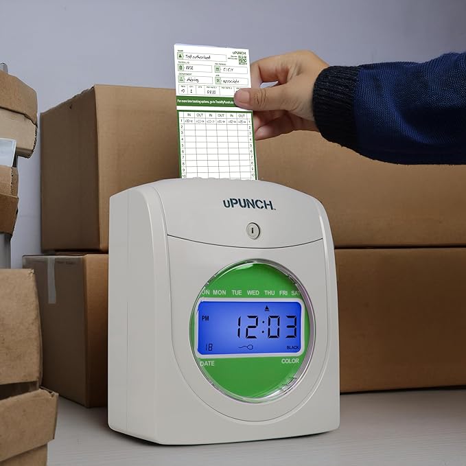 uPunch 300 Time Cards for Green HN3000 AutoAlign Time Clocks - Image 6