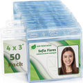 EcoEarth - Horizontal Card Protector w/Soft Edge - Sealable 4x3 Inch, 50 Pack - by EcoEarth