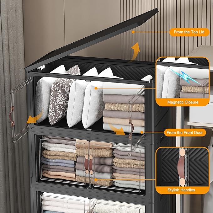 UAMFURI Extra Large Stackable Storage Bins - Image 8
