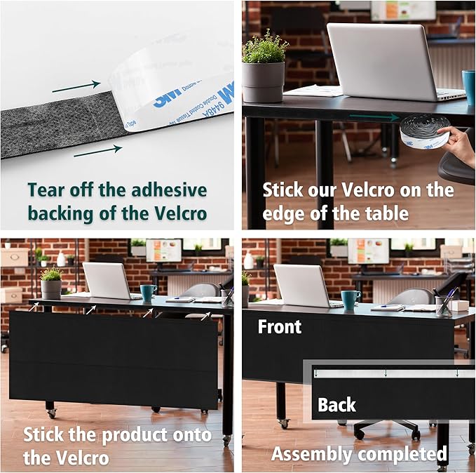 EcoBrisa 48" Under Desk Privacy Panel - Image 4