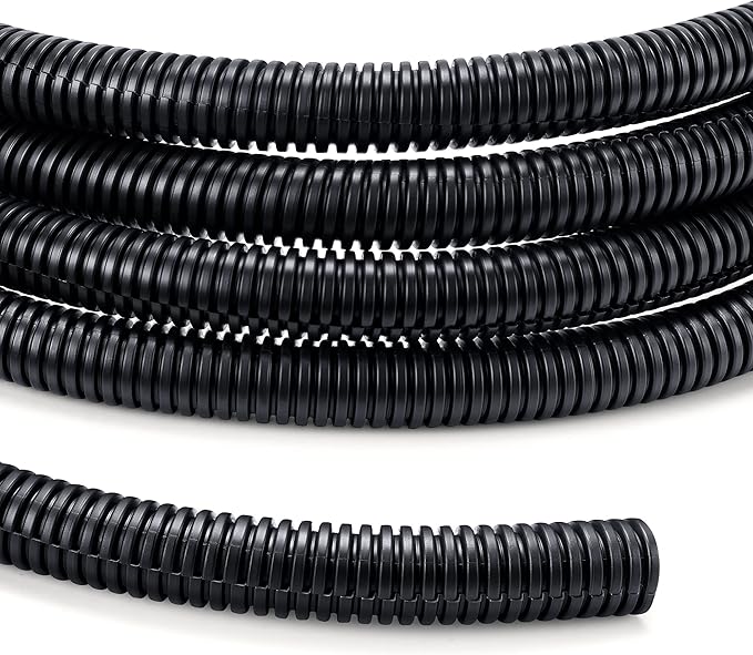 Wire Loom 3/8 inch 10ft, YCLYC Split Loom, Outdoor Cord Protector, Flexible by YCLYC