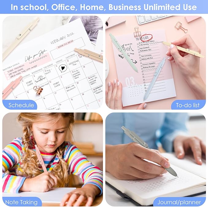 Donyang 10PCS Gel Pens Black Ink Fine Point Pens - Image 6
