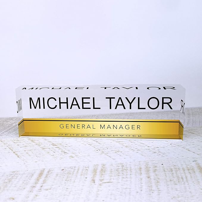 Artblox Personalized Office Desk Name Plate - Image 8