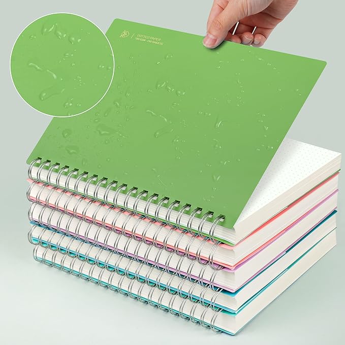 EMSHOI B5 Spiral Dotted Notebook, 7.48"x10.15" Dot Grid Journal, 150 Sheets/300 - Image 5