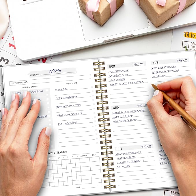 Undated Weekly Planner- Weekly Goals Notebook, A5 To Do List Planner, Habit - Image 6