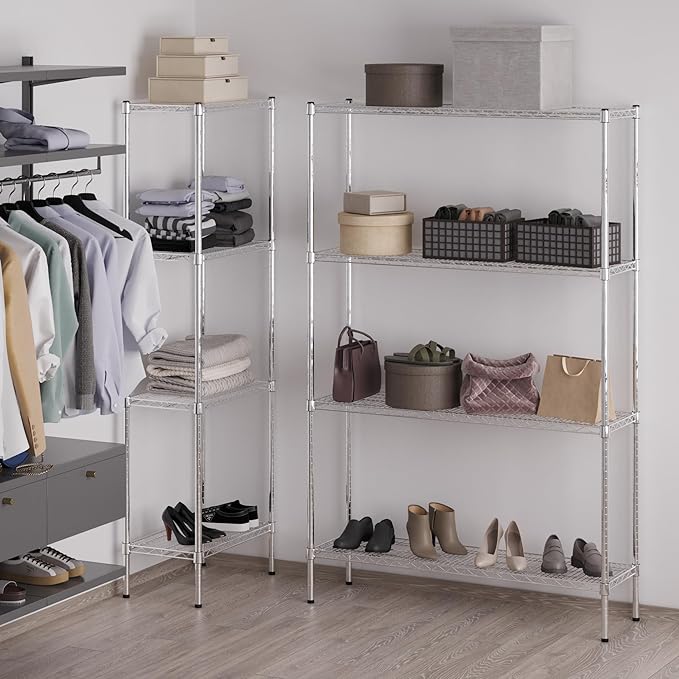 Regal Altair 14" Deep x 48" Wide x 74" Height Wire Shelving Kit | 4-Tier | NSF - Image 2