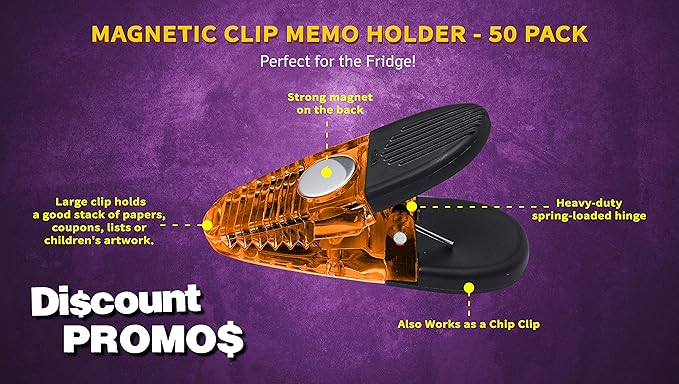 50 Magnetic Memo Holders Set - Image 3