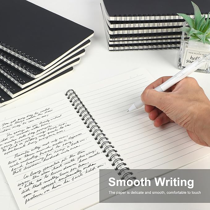 miikoul 60 Packs A5 Spiral Notebooks, 60 Sheets/120 Pages, Hardcover Lined - Image 4