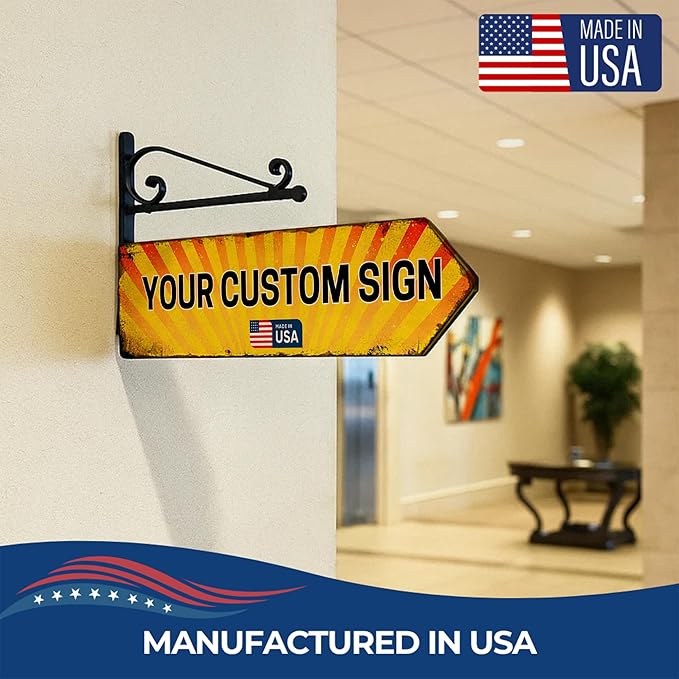 Custom Right Arrow Metal Sign by DC | Directional Signs - Image 7