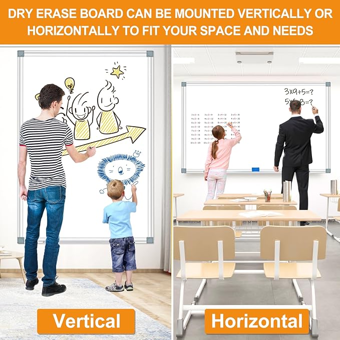 Large Magnetic Dry Erase Whiteboard, Dry Erase White Board - Image 6