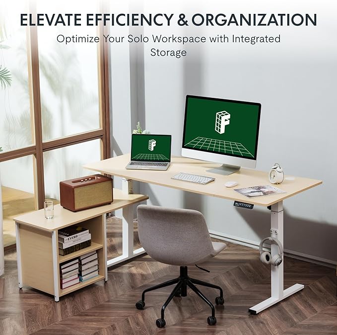 FLEXISPOT 55" L Shaped Standing Desk - Image 6