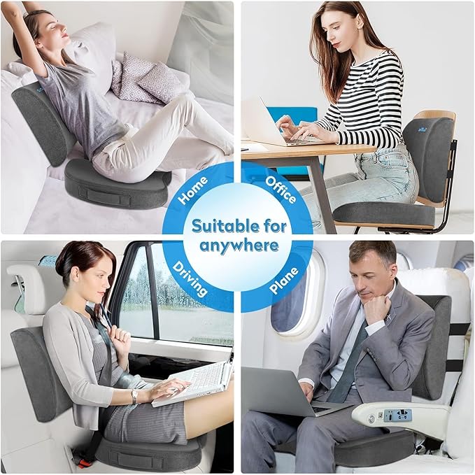 CloudBliss Seat Cushion, Office Chair Cushions, Car Seat Cushion, Lumbar - Image 7